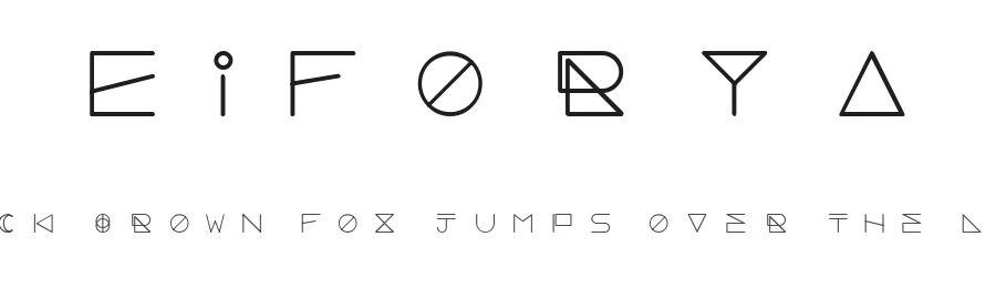 Eiforya by Manh Nguyen β Display Font