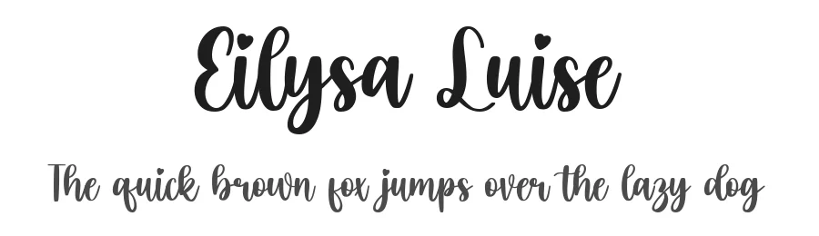 Eilysa Luise by Annas Rifky Anhar — Script Handwritten Font