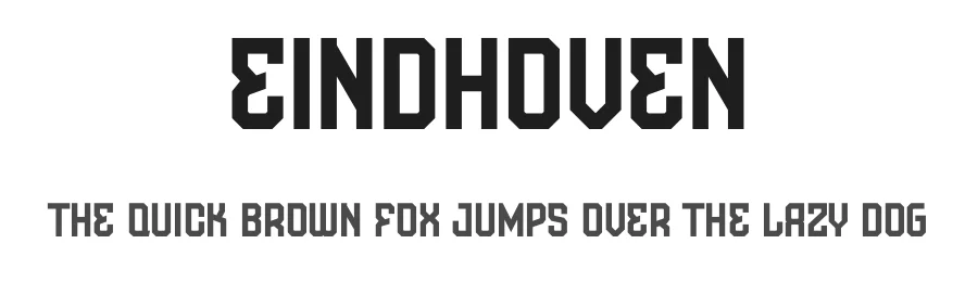 Eindhoven by Muhammad Afif Ersya — Display Font