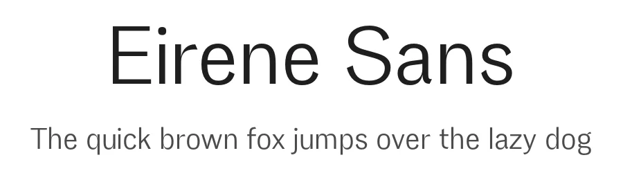 Eirene Sans by Tomás Castiglioni — Sans Serif Font