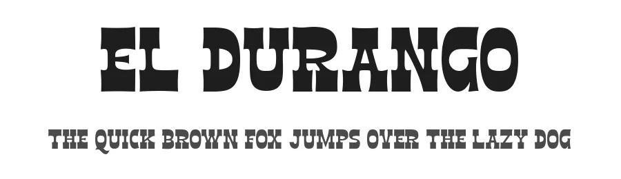 El Durango by nami_studio — Display Font