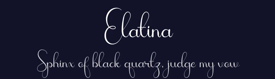 Elatina by Riyan Ardi Permana — Script Handwritten Font — thumbnail 2