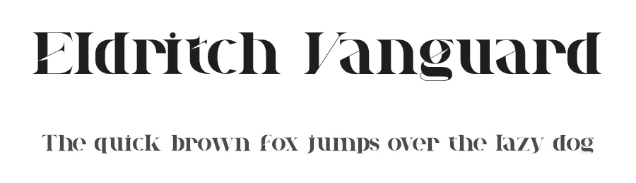 Eldritch Vanguard by Heloyud โ Display Font