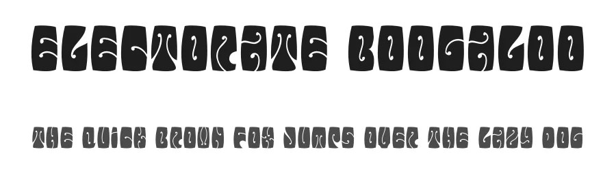 Electorate Boogaloo by Raymond Larabie — Display Font