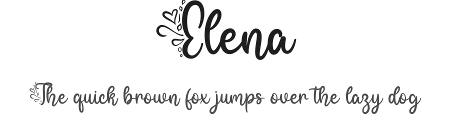 Elena by Letter art studio — Script Handwritten Font