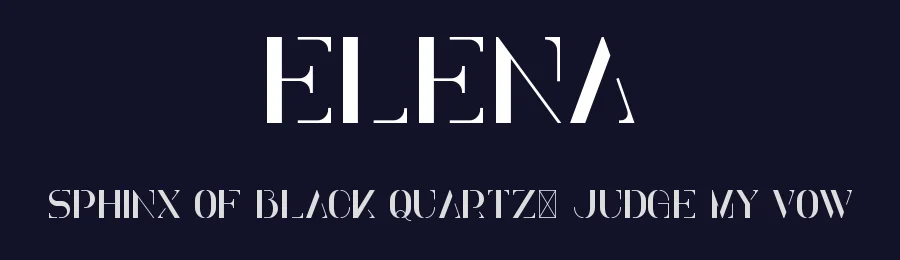 Elena — Display Font — thumbnail 2