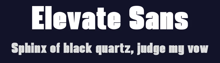 Elevate Sans by Kufic Studio — Sans Serif Font — thumbnail 2