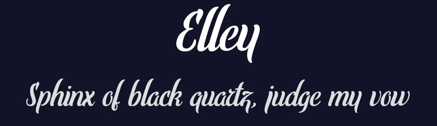 Elley — Script Handwritten Font — thumbnail 2