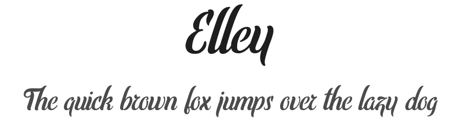 Elley — Script Handwritten Font