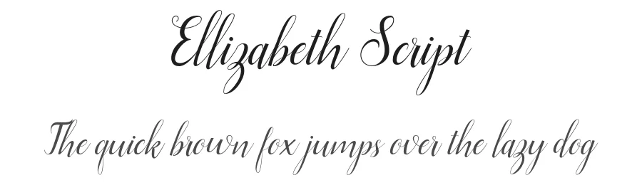 Ellizabeth Script by Unicode Studio — Script Handwritten Font
