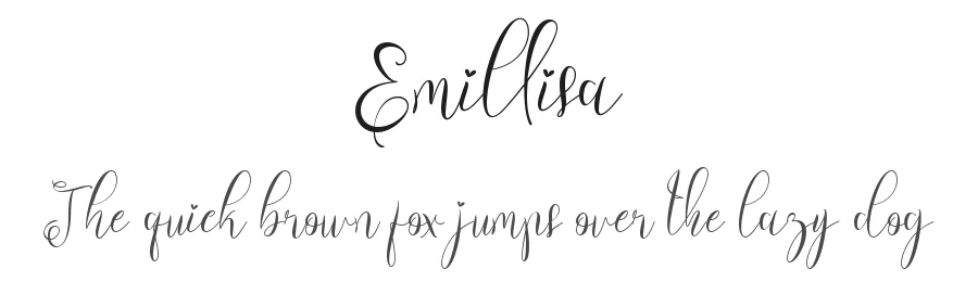 Emillisa by Yoga Letter 2020 (Isroni Yoga Prasetya) — Script Handwritten Font