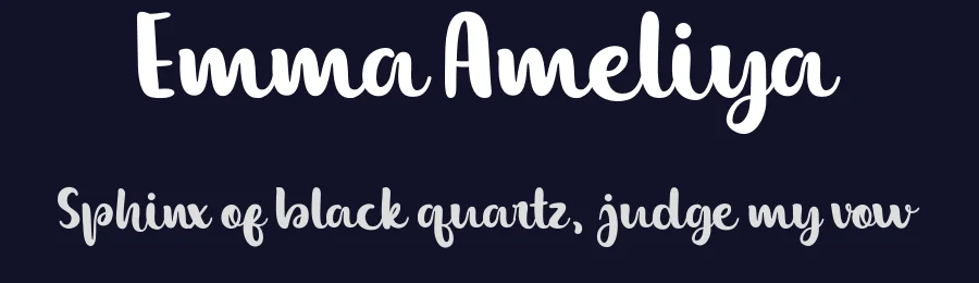 Emma Ameliya — Script Handwritten Font — thumbnail 2