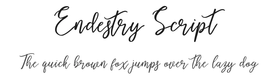 Endestry Script by Rian Rahardi — Script Handwritten Font