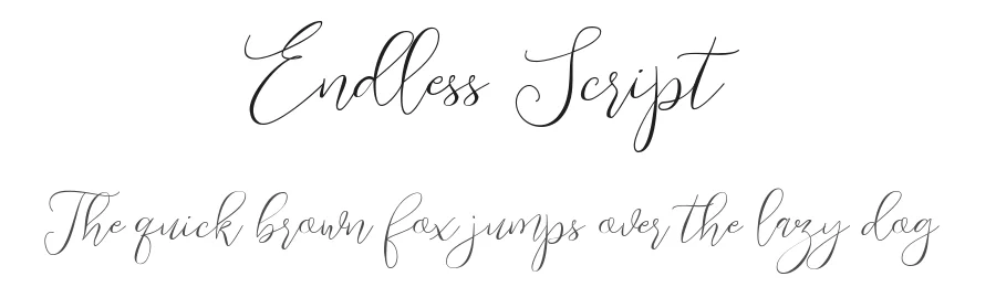 Endless Script by Rachma — Script Handwritten Font
