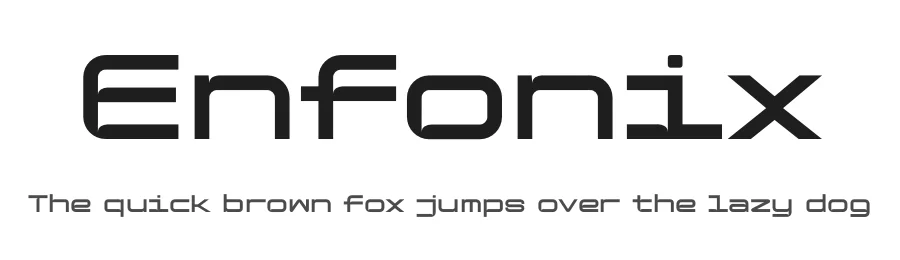 Enfonix by Muh Muammar — Display Font