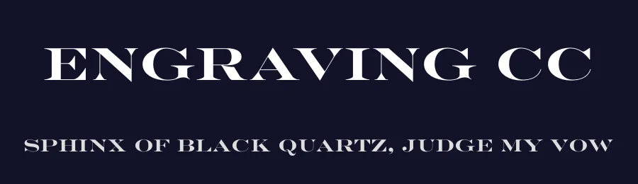 Engraving CC by indestructible type* — Serif Font — thumbnail 2