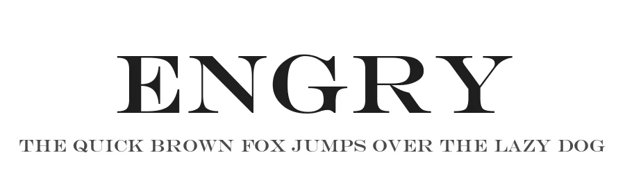 Engry by Nikita Glushkov — Serif Font