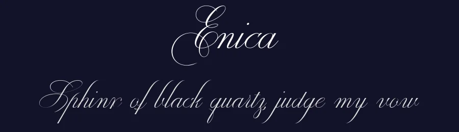 Enica by Eni.Calligraphy X TypeAliens — Script Handwritten Font — thumbnail 2