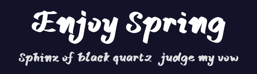 Enjoy Spring — Script Handwritten Font — thumbnail 2