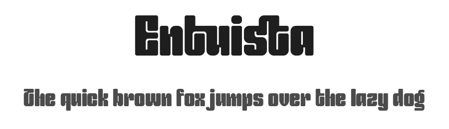 Entuista by Azzam Ridhamalik — Display Font