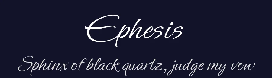 Ephesis by Robert E. Leuschke — Script Handwritten Font — thumbnail 2