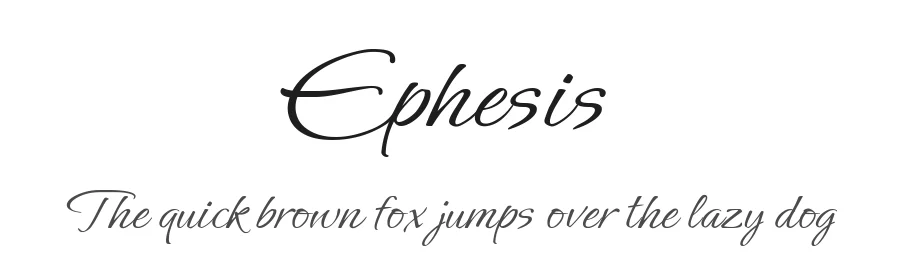 Ephesis by Robert E. Leuschke — Script Handwritten Font