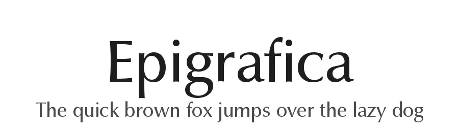 Epigrafica — Sans Serif Font