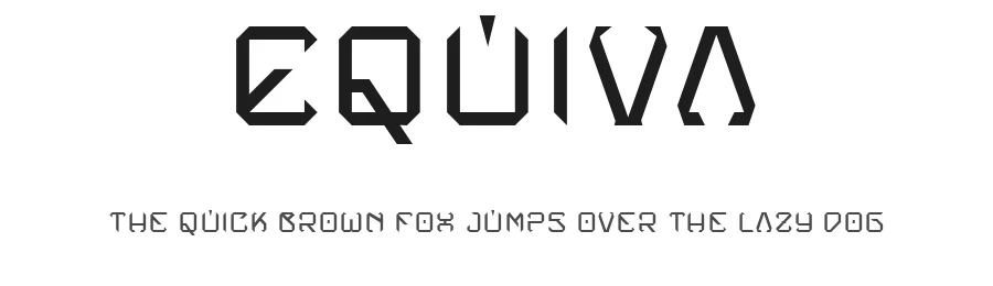 Equiva by Jarnawi Saja — Display Font