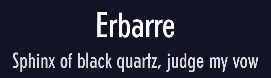 Erbarre — Sans Serif Font — thumbnail 2