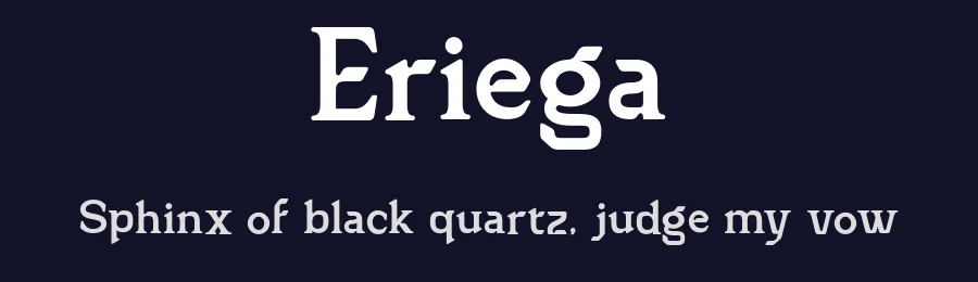 Eriega — Sans Serif Font — thumbnail 2