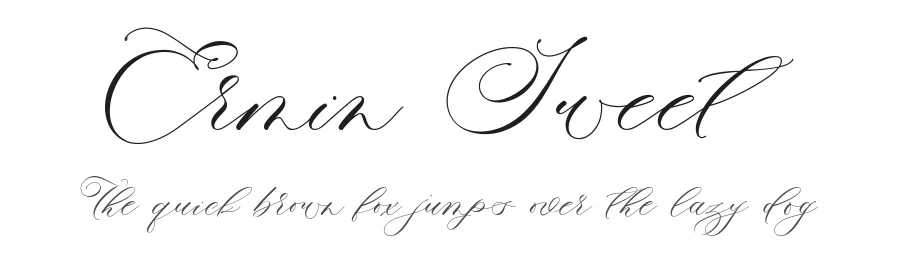 Ermin Sweet by Zain Fahroni — Script Handwritten Font