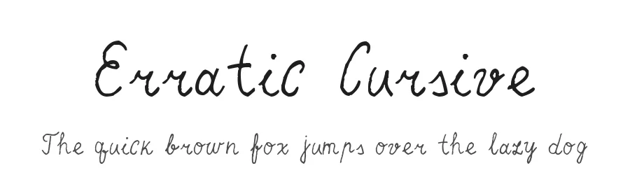 Erratic Cursive