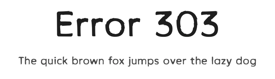 Error 303