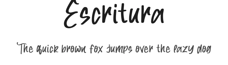 Escritura by Lettersweet — Script Handwritten Font