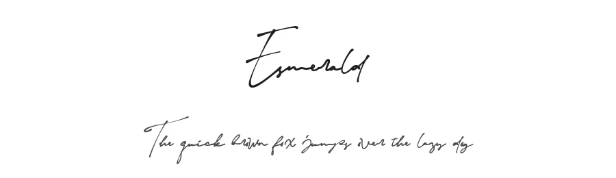 Esmerald by Muhamad Ali H.,Designer from Mozyen Studio — Script Handwritten Font