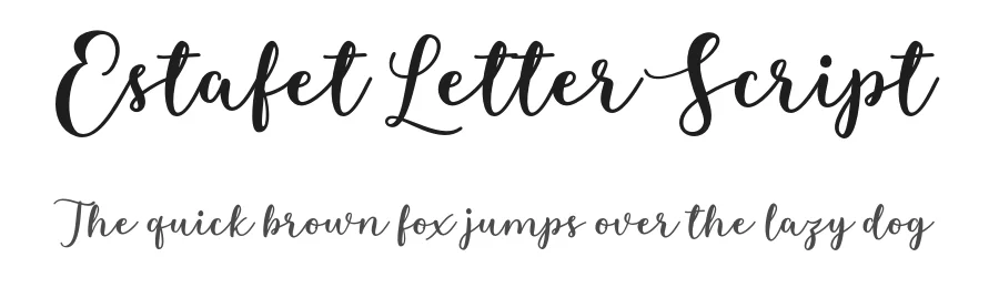 Estafet Letter Script by Sarwo Edi — Script Handwritten Font
