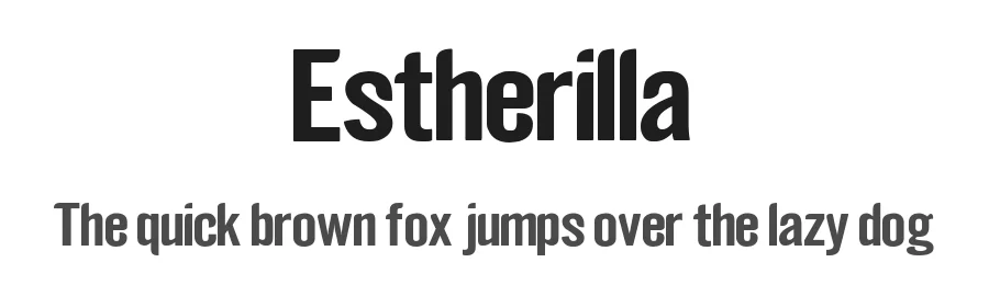 Estherilla by Ahsancomp Studio — Sans Serif Font