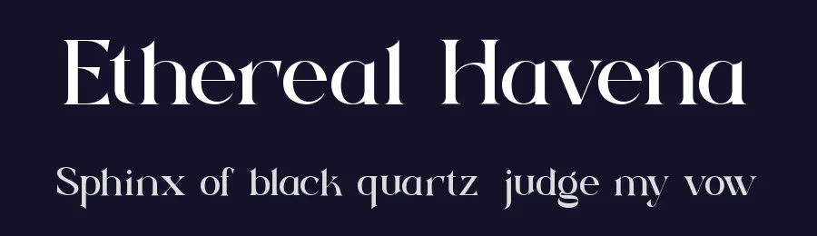 Ethereal Havena by Akhmad Husain Rifa'i — Display Font — thumbnail 2