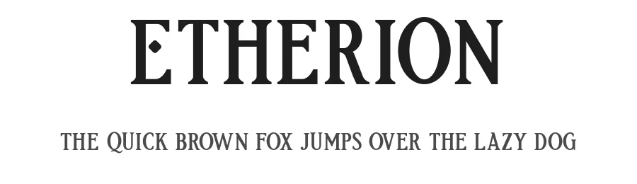 Etherion by inspiratype — Serif Font
