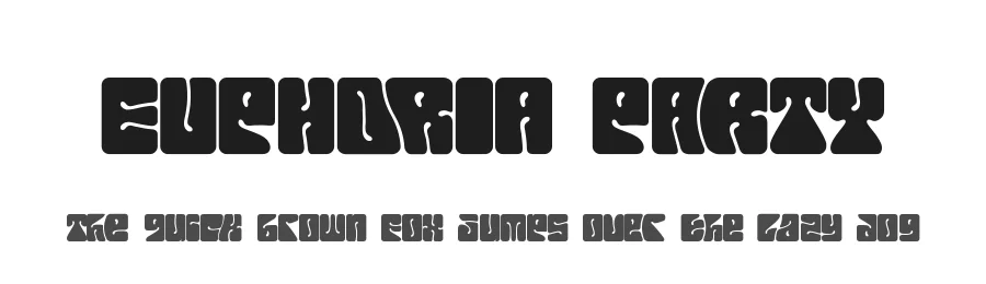 Euphoria Party by Putra Novembria Candra Kusuma — Display Font