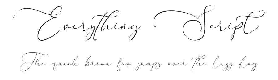 Everything Script by Aldedesign 2018 — Script Handwritten Font