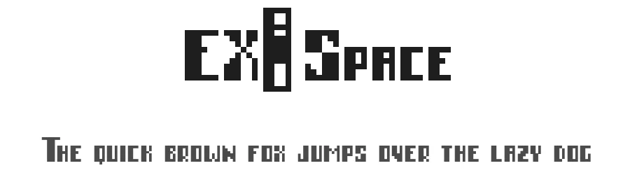 EX_Space by Lukáš Nox — Display Font