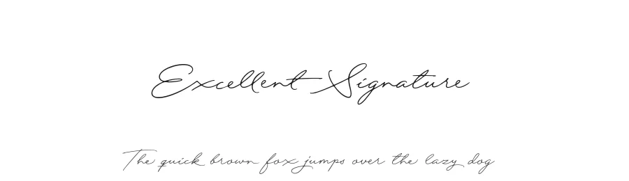 Excellent Signature by Hendra Pratama — Script Handwritten Font
