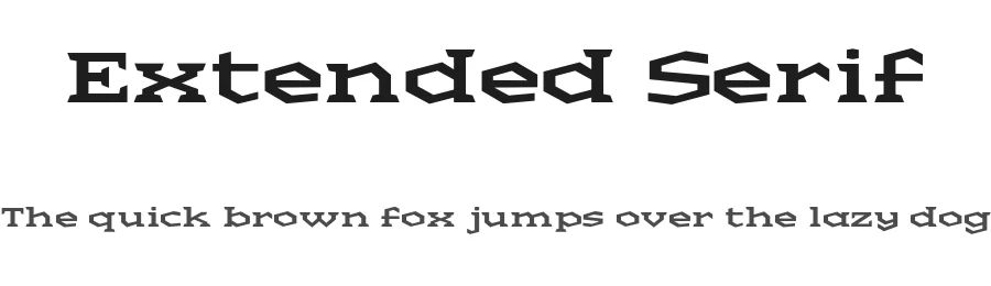 Extended Serif by Daniel Nisbet — Slab Serif Font