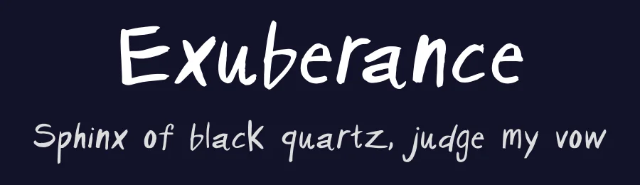 Exuberance by Mary Tremonte — Script Handwritten Font — thumbnail 2