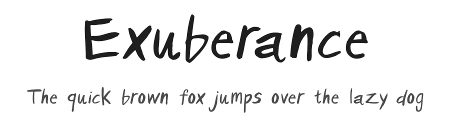 Exuberance by Mary Tremonte β Script Handwritten Font