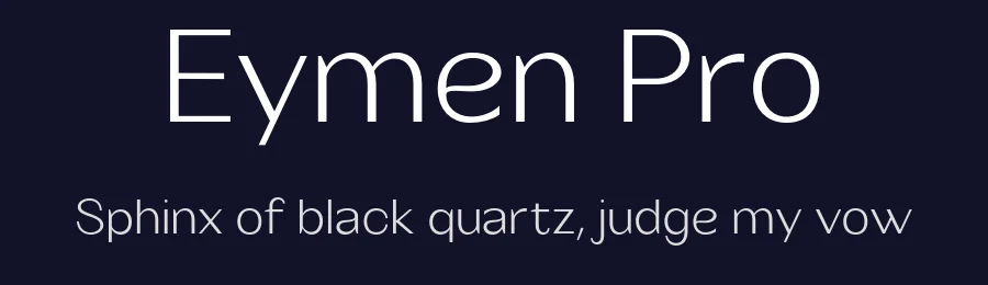 Eymen Pro by Serdar Ozturk — Sans Serif Font — thumbnail 2