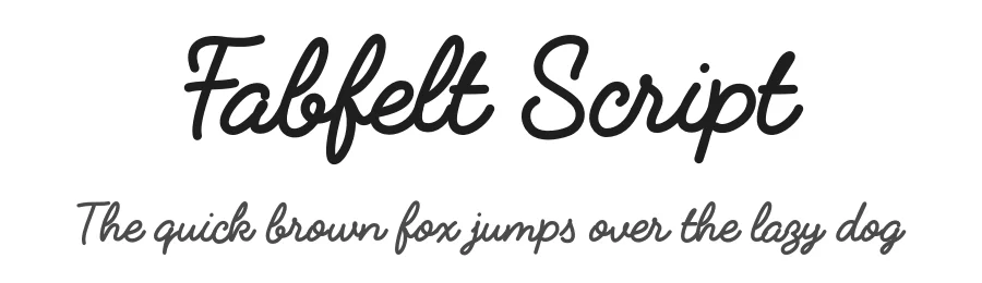 Fabfelt Script by Fabien Despinoy — Script Handwritten Font