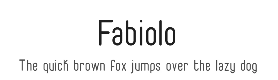 Fabiolo by Fabien Despinoy — Sans Serif Font