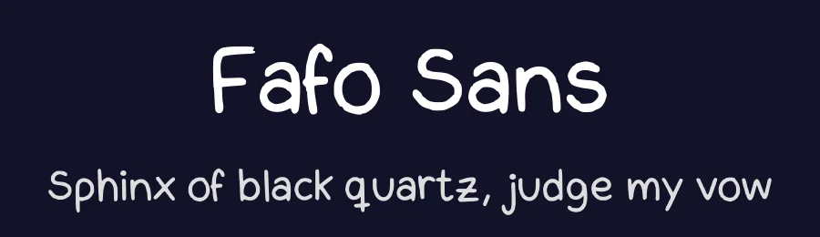 Fafo Sans by Fafo Ferrao — Script Handwritten Font — thumbnail 2